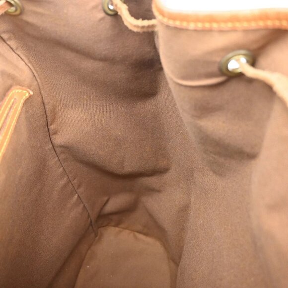 LOUIS VUITTON Montsouris GM Backpack Bag Monogram Leather Brown - Picture 11 of 15